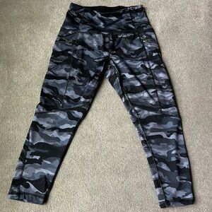 RBX Grey Camo Leggings - XS
